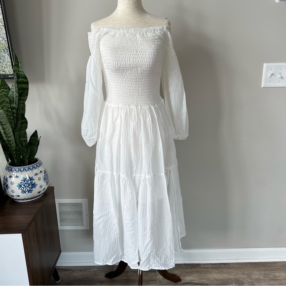 ASTR UTOPIA OFF SHOULDER MIDI Grecian DRESS - Picture 10 of 13